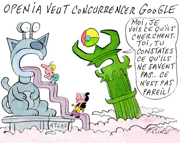 Dessin: Atlas : pourquoi OpenAI se lance-t-il dans la bataille des navigateurs IA ?